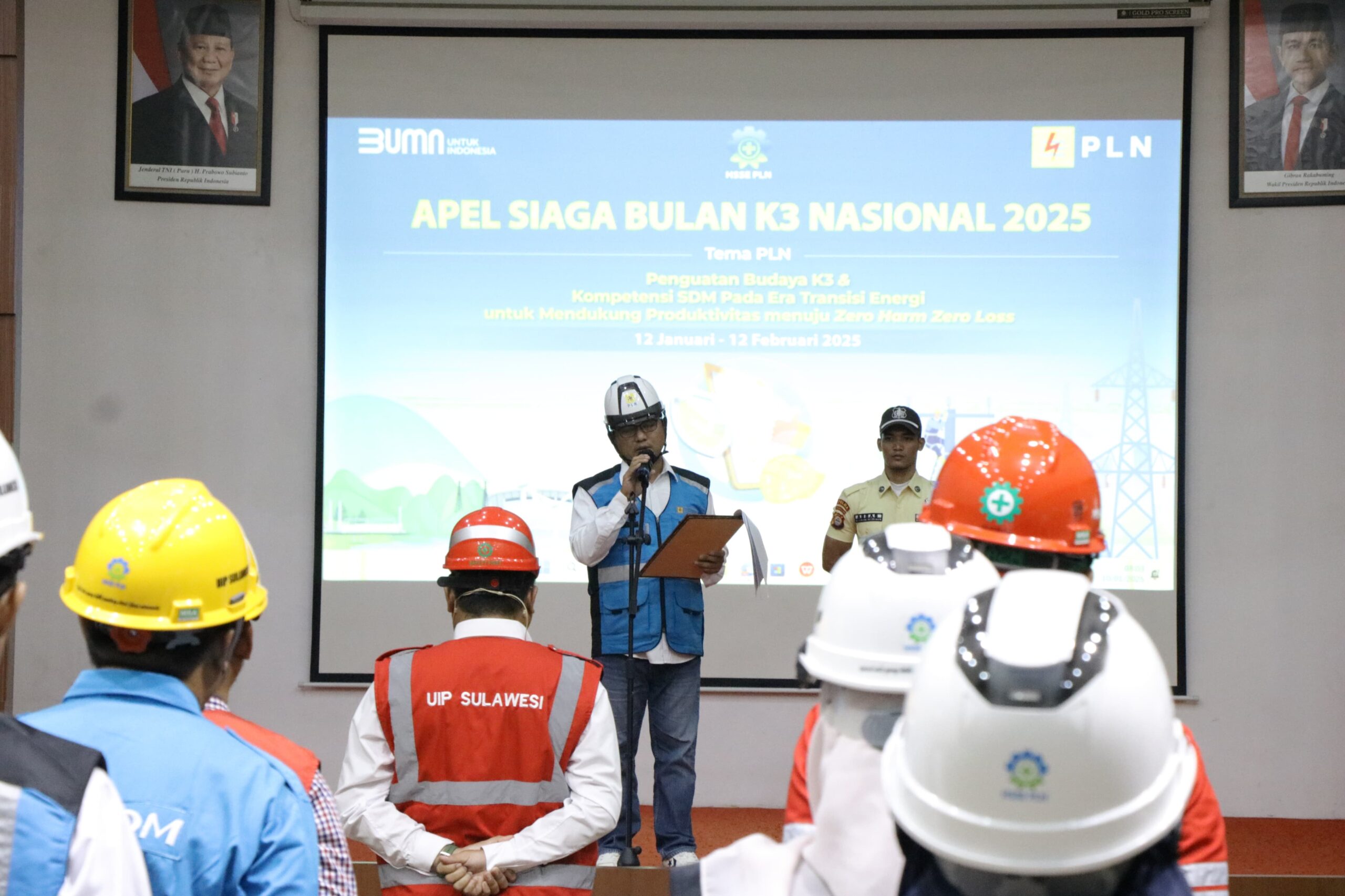 PLN UIP Sulawesi Gelar Apel Bulan K3 Nasional 2025