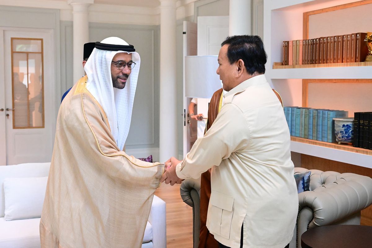Presiden Prabowo Saat Menerima Kunjungan Dari Menteri Energi dan Infrastruktur Uni Emirat Arab (UEA) Suhail Mohamed Al Mazrouei