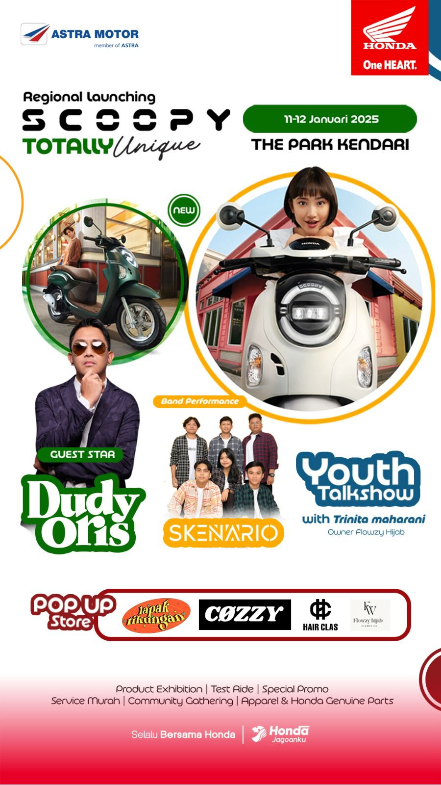 New Honda Scoopy Siap Dilaunching dan Bakal Mengaspal di Kota Kendari