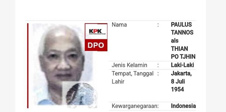 Buron Kasus e-KTP Sejak 2019 Paulus Tannos Ditangkap KPK di Singapura