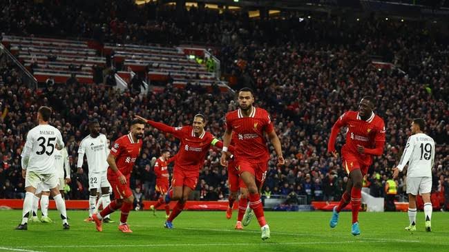 Fase Liga di UEFA Champions League 2024/2025 Berakhir, Liverpool Puncaki Klasemen
