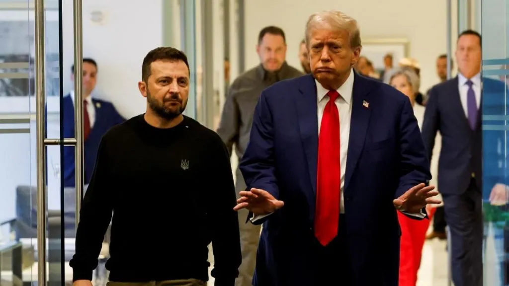 Presiden Ukraina, Volodymyr Zelensky Bertemu Dengan Presiden AS, Donald Trump