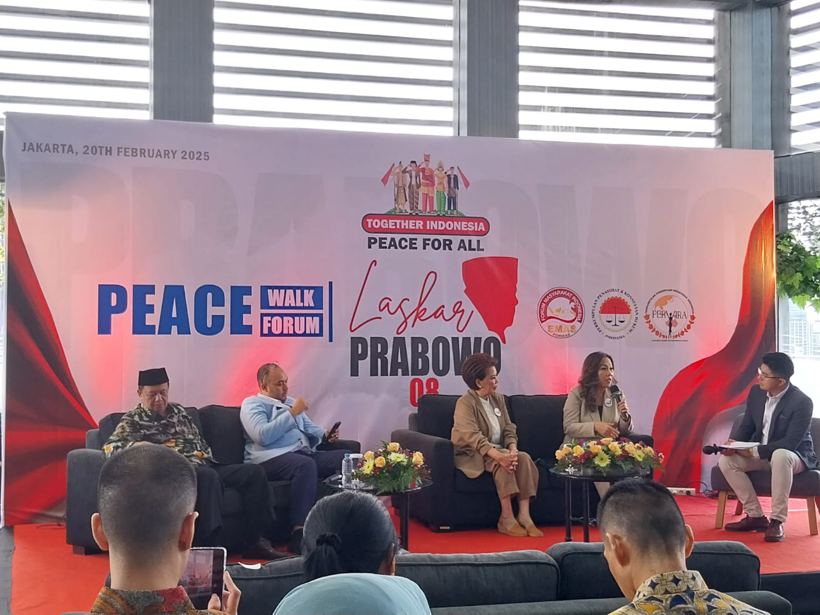 Relawan Laskar Prabowo 08 Gelar Peace Walk Forum