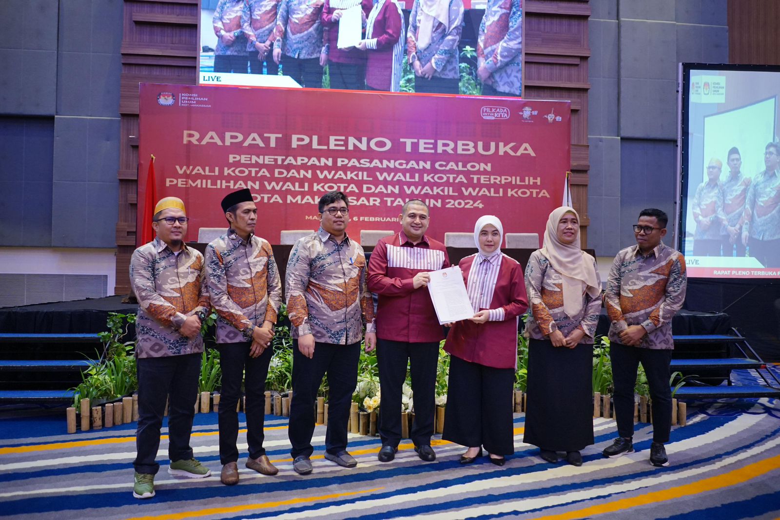 KPU Resmi Tetapkan Appi-Aliyah Jadi Wali Kota dan Wakil Wali Kota Makassar