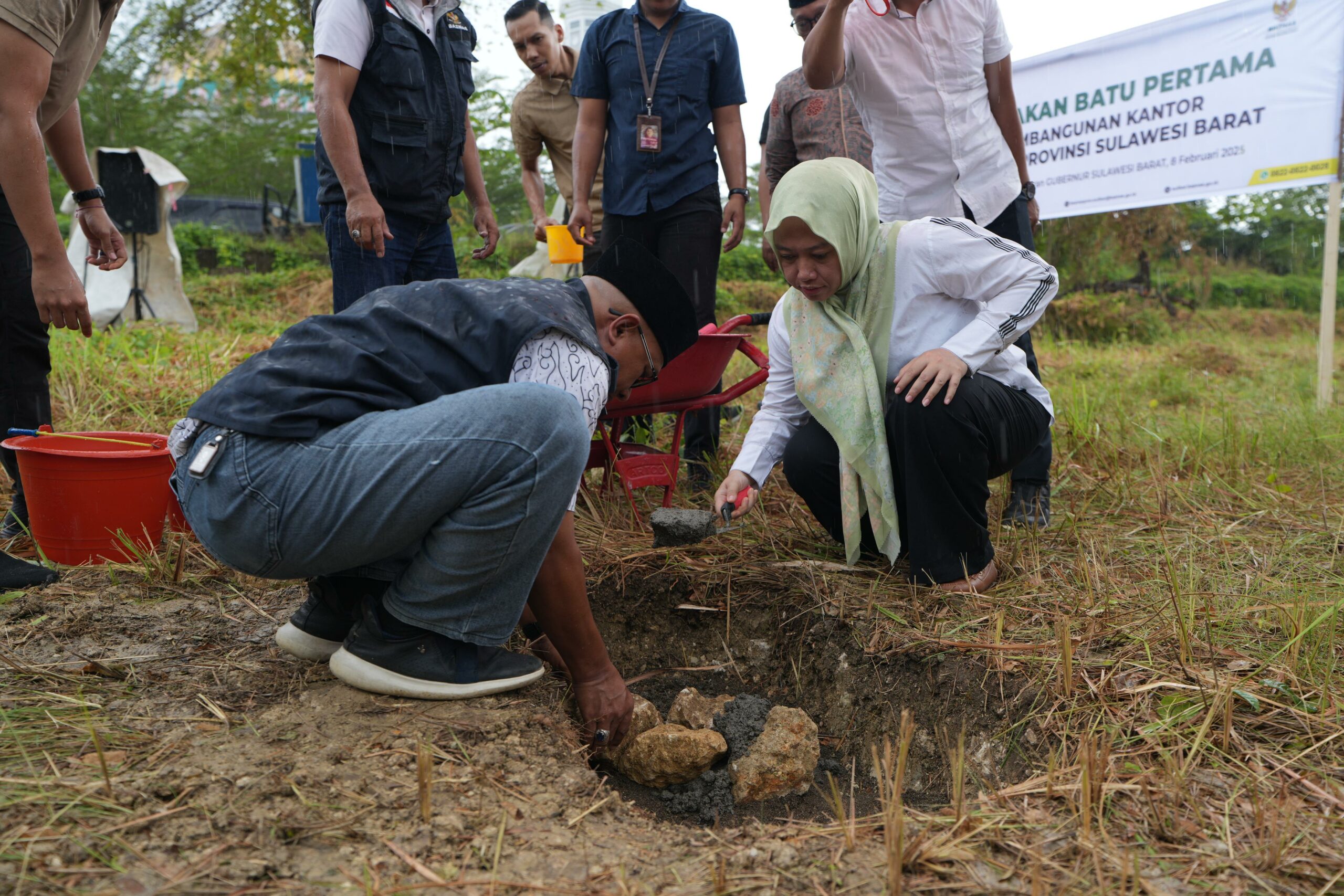 Gelar Groundbreaking, Pj Bahtiar Mulai Pembangunan Kantor Baznas Sulbar