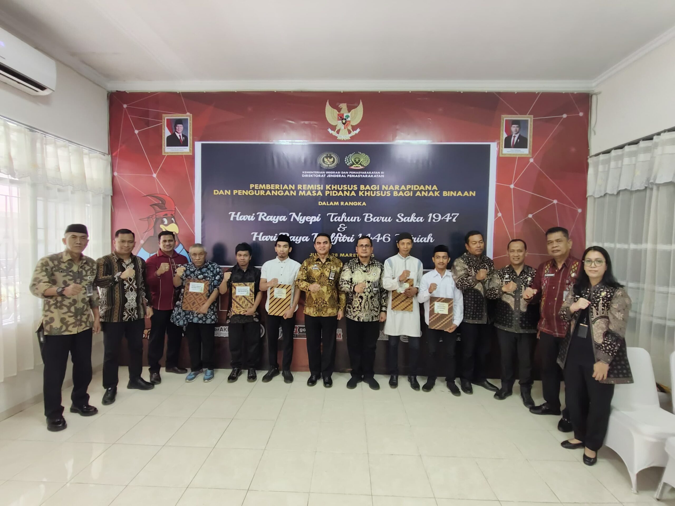 Acara Pemberian Remisi Khusus Hari Raya Nyepi dan Idul Fitri 1446H
