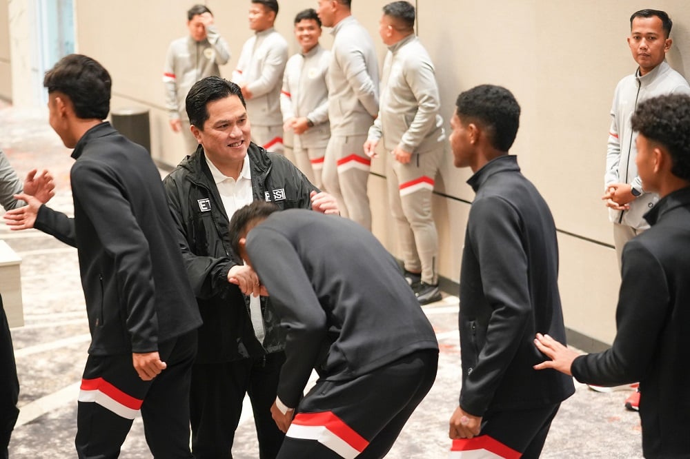 Ketua Umum PSSI Erick Thohir Melepas Timnas Indonesia U-17 Ke Dubai
