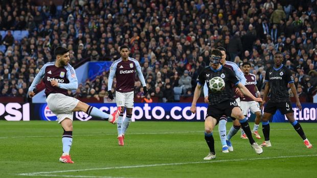Kalahkan Club Brugge 3-0, Aston Villa Lolos Ke Perempat Final UCL
