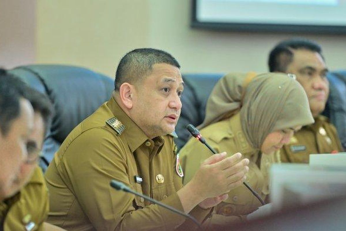 Wali Kota Makassar Munafri Arifuddin, Saat Memimpin Rapat Koordinasi Lingkup Pemkot Makassar