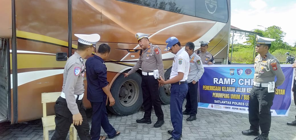 Ramp Check Polres Luwu Utara Temukan Sopir Positif Narkoba