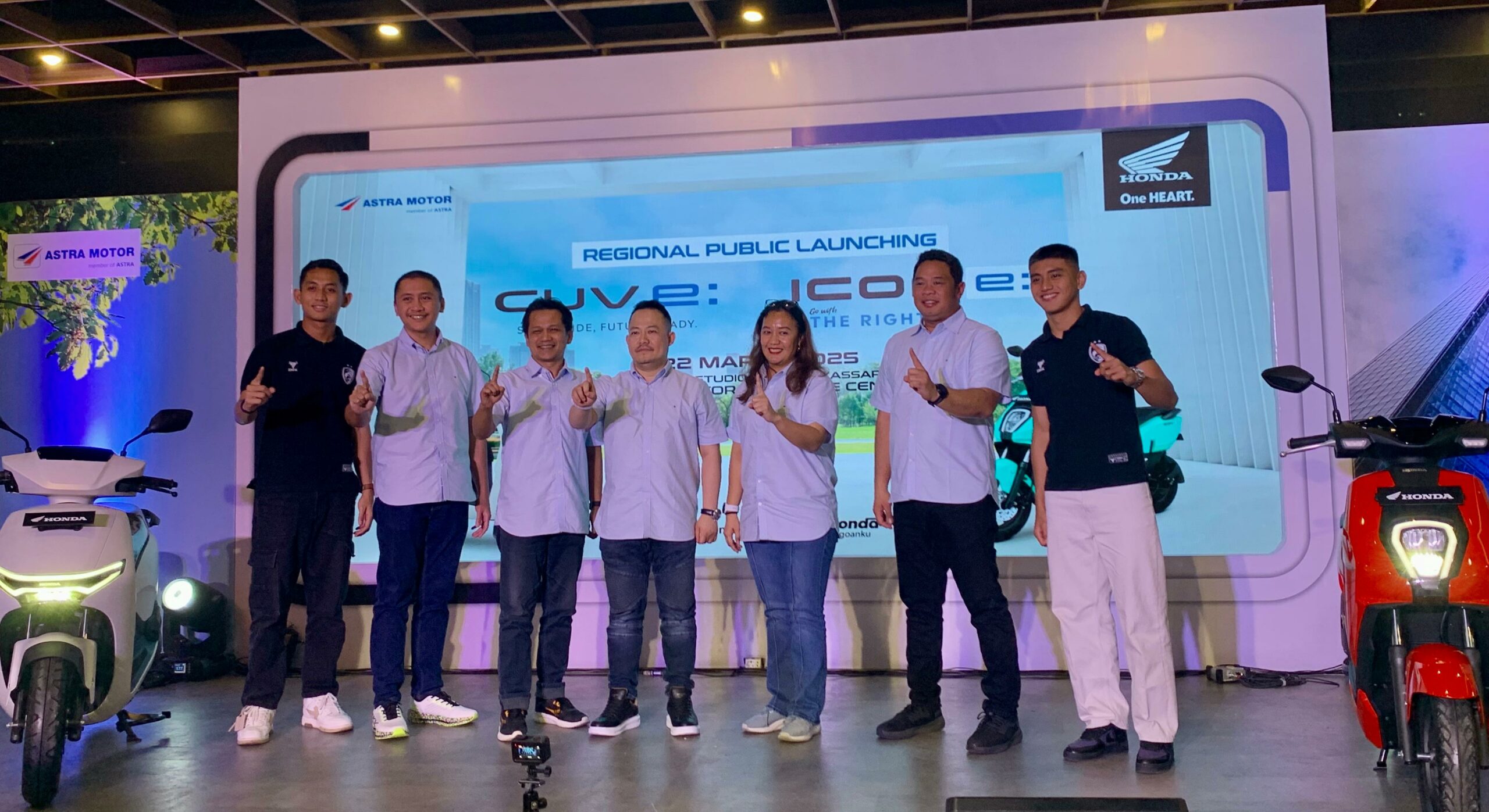 Asmo Sulsel Resmi Launching Honda CUV e: dan ICON e: di Makassar