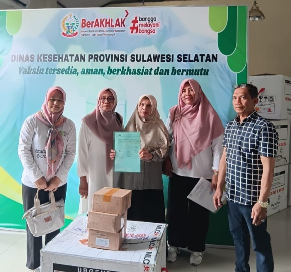 Dinkes Sulsel Distribusikan Vaksin Meningitis ke Kabupaten/Kota untuk Haji 2025