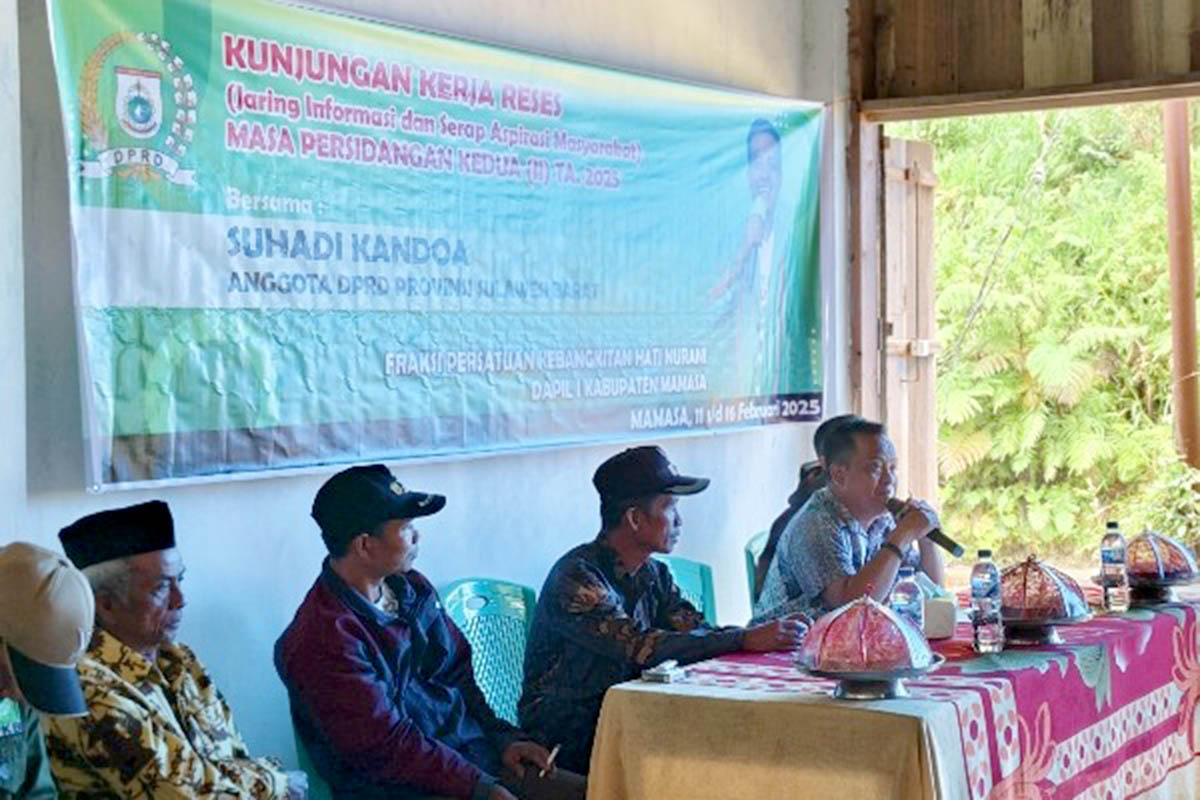 Anggota DPRD Sulbar, Suhardi Kandoa Kunjungan Reses, Serap Aspirasi Warga Mamasa