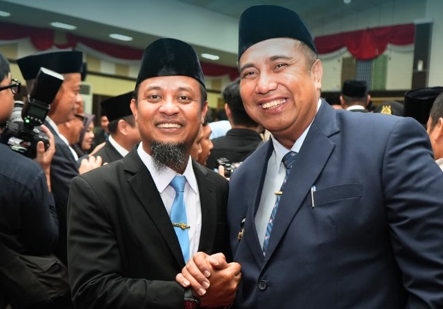 Bupati Maros Hadiri Sertijab Gubernur dan Wakil Gubernur Sulsel 2025–2030