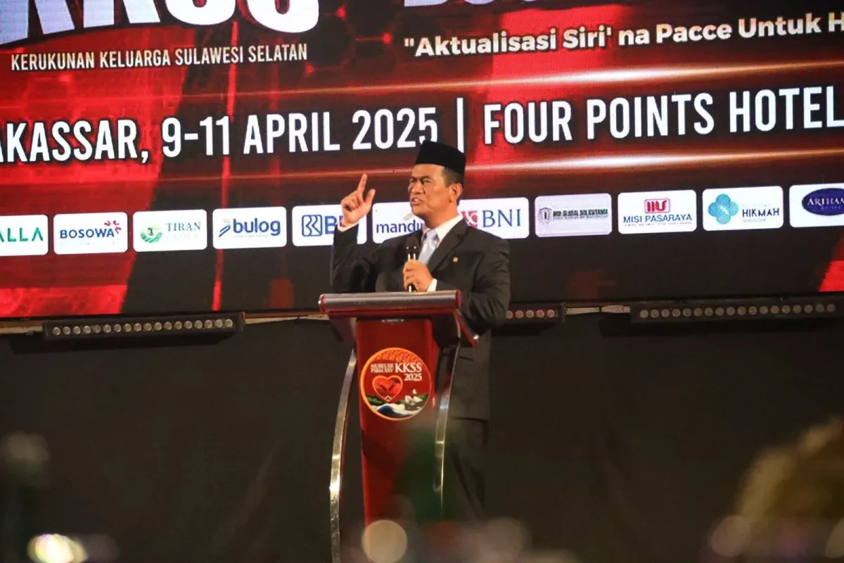 Mentan Amran Saat Memberikan Sambutan Pada Acara PSBM di Makassar