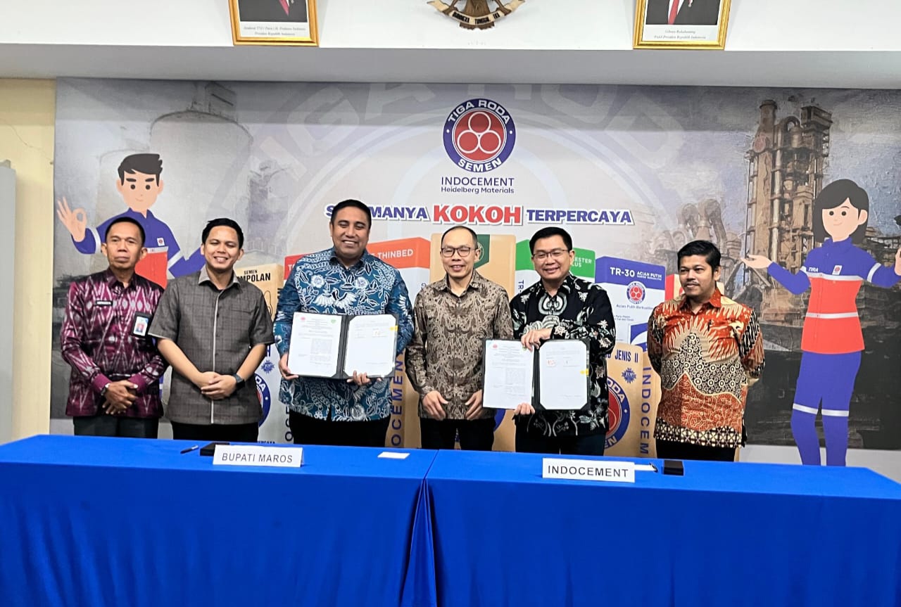 Pemkab Maros Teken MoU Bersama PT Indocement Untuk Pengembangan Teknologi RDF