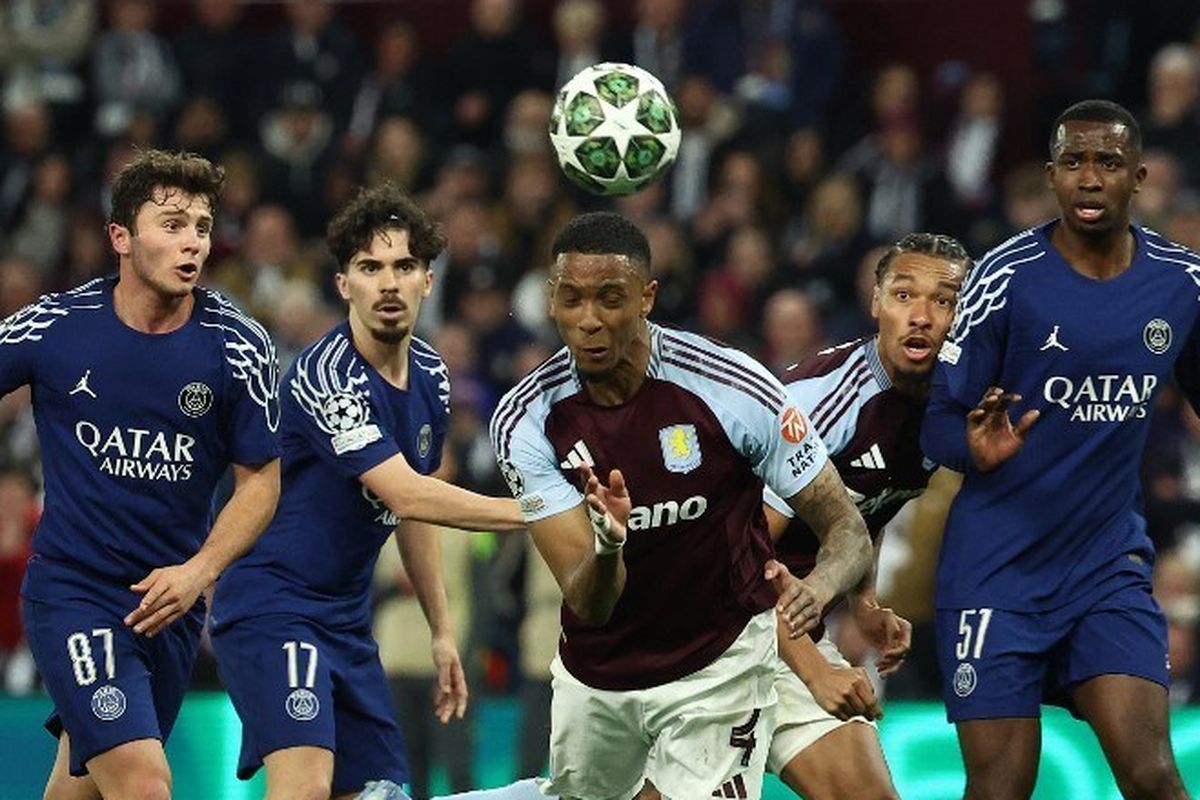 Liga Champions : Aston Villa Menang 3-2, PSG Tetap Lolos Ke Semifinal