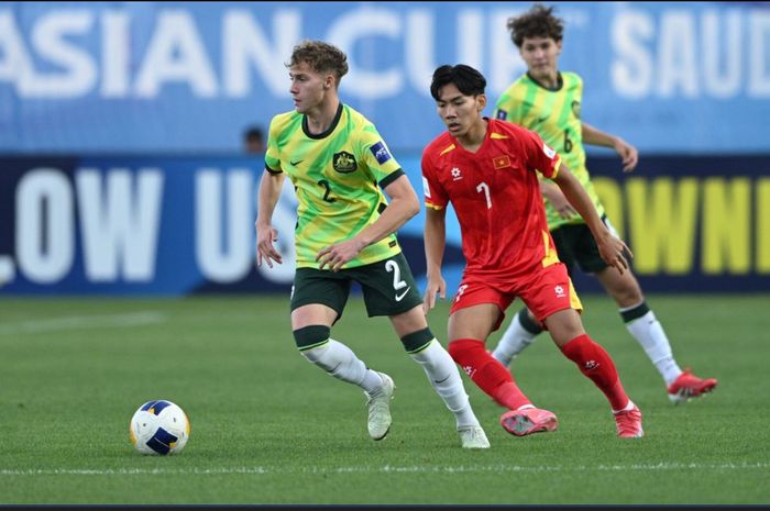 Pertandingan Australia vs Vietnam di Laga Perdana Grup B Piala Asia U-17 2025