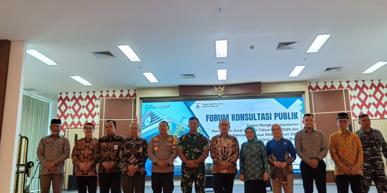 DPRD Sulbar Hadiri Forum Konsultasi Publik Penyusunan RPJMD 2025-2029 dan RKPD 2026