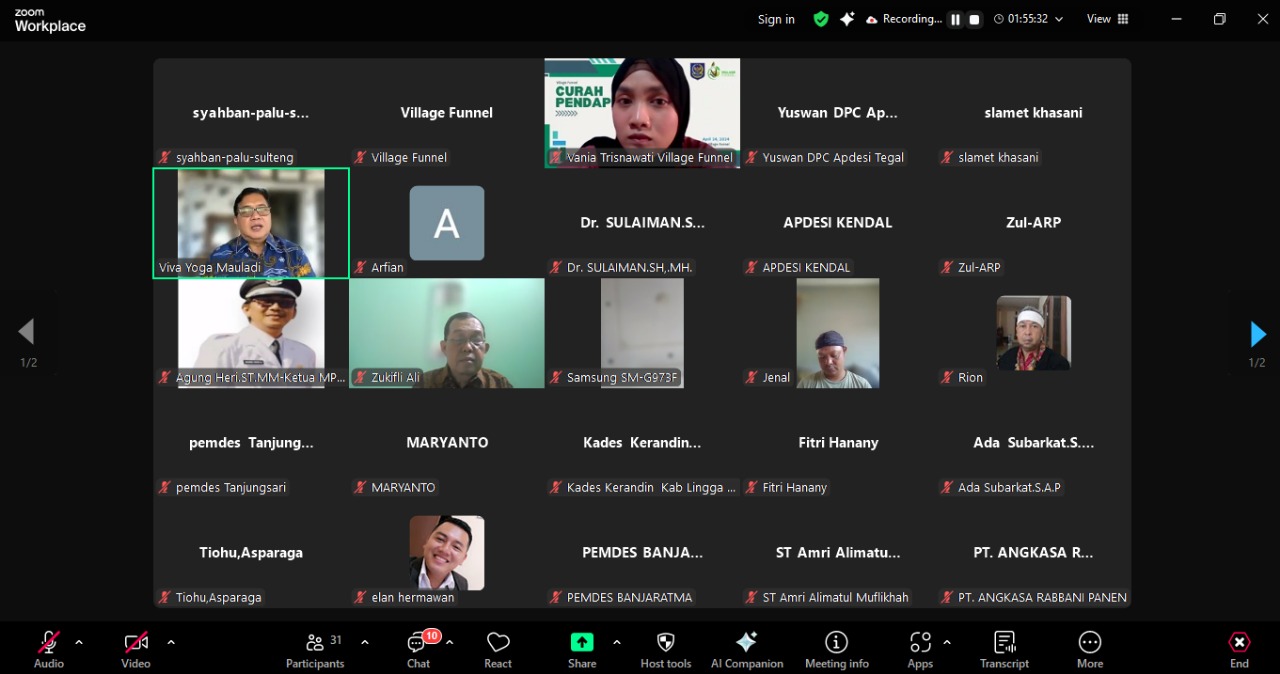 Gandeng APDESI, Wamen Viva Ajak Kades Pelopori Kopdes Merah Putih