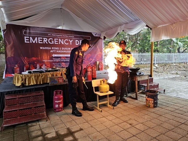 Siaga Bencana, Pertamina Gelar Simulasi Penanggulangan Kebakaran di AFT Hasanuddin