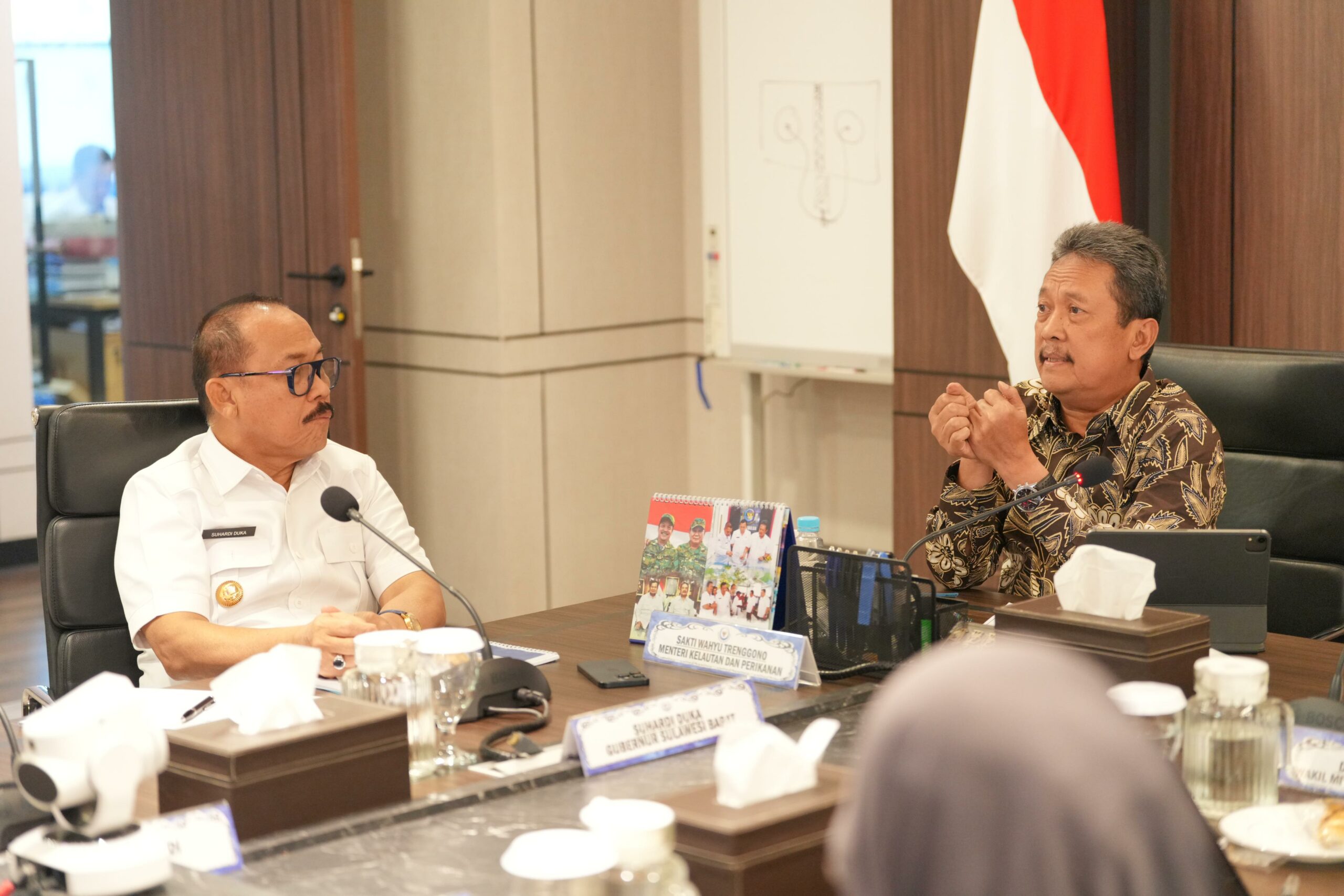 Gubernur Sulbar, Suhardi Duka Saat Bertemu Dengan Menteri Kelautan dan Perikanan (KKP), Sakti Wahyu Trenggono
