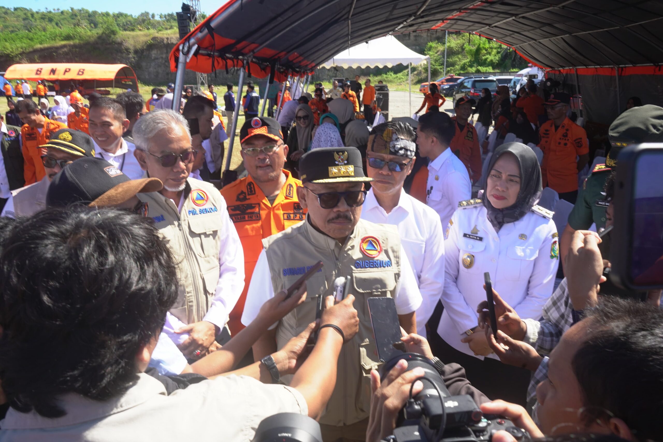 Gubernur Sulbar Suhardi Duka Saat Menghadiri Peringatan Hari Kesiapsiagaan Bencana