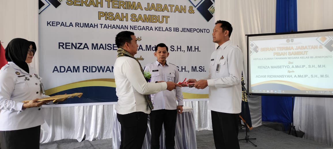 Kepala Rutan Jeneponto Berganti, Adam Ridwansyah Kini Resmi Gantikan Renza Maisetyo