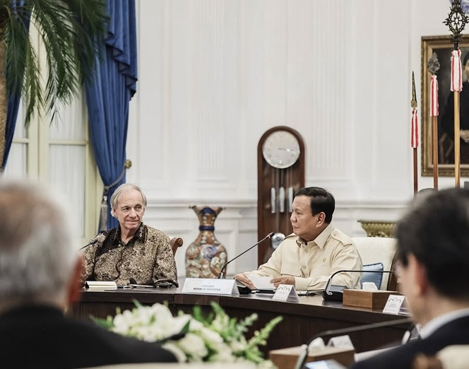 Pendiri Bridgewater Associates, Ray Dalio Bersama Presiden Prabowo Subianto
