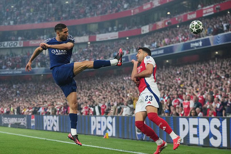 Laga Arsenal vs PSG di Leg 1 Semifinal Liga Champions 2024/2025