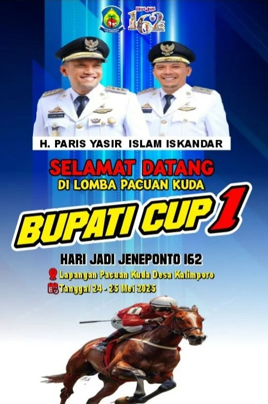 Pemkab Jeneponto Gelar Festival Adat dan Lomba Pacuan Kuda Bupati Cup 1