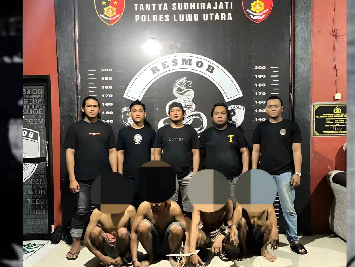 Komplotan Pencuri Alat Telekomunikasi Dibekuk Resmob Polres Luwu Utara