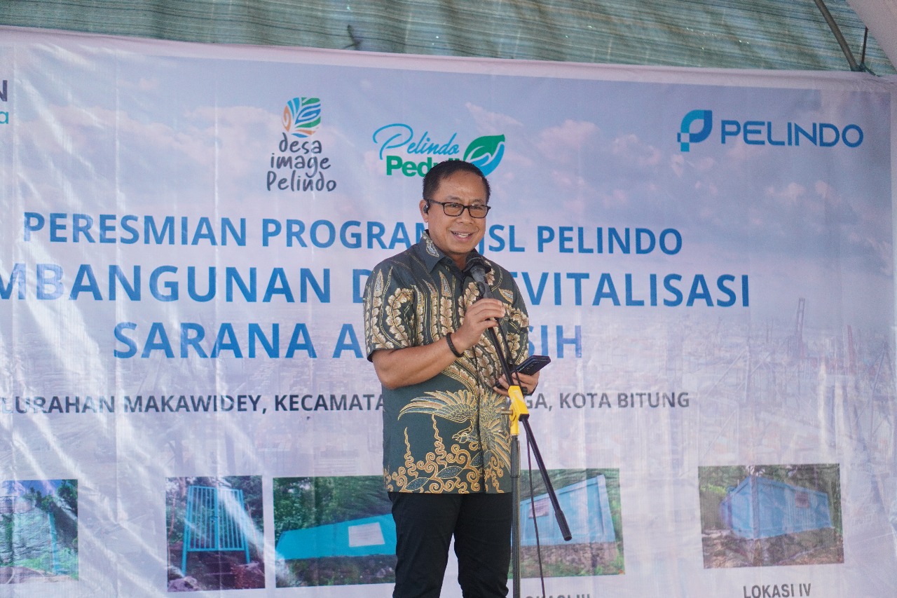 Pelindo Bangun dan Revitalisasi Sarana Air Bersih di Makawidey Bitung