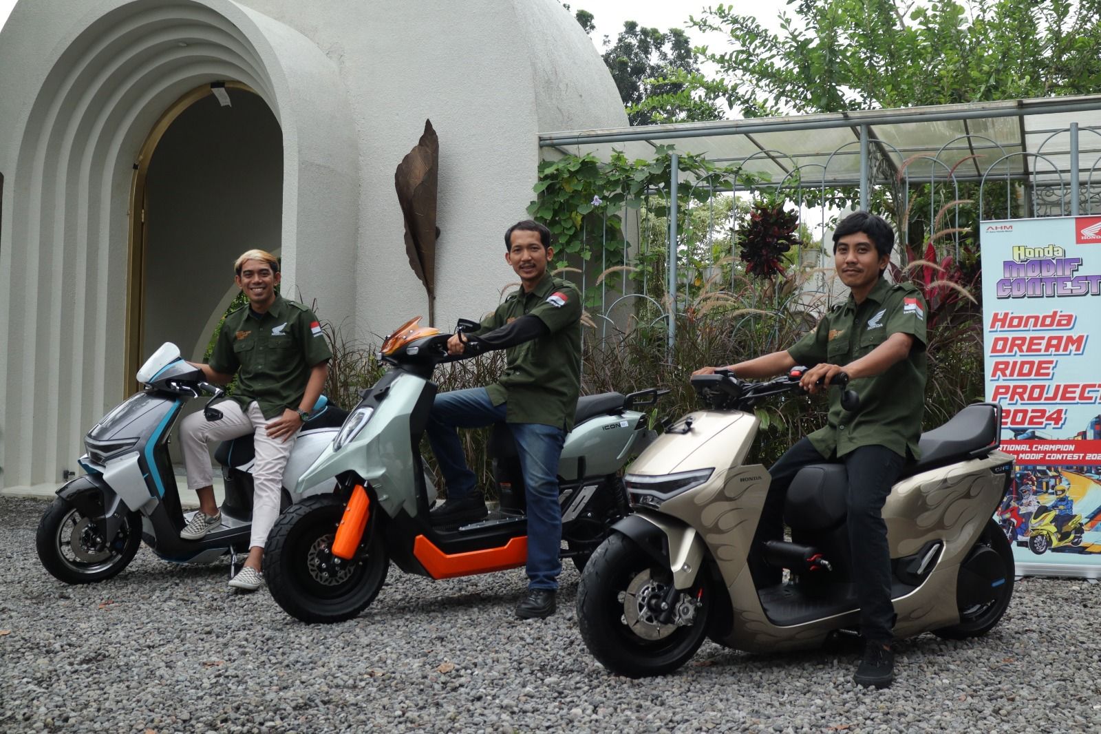 3 Juara Nasional Modifikasi Motor Listrik Honda di Ajang HDRP 2024