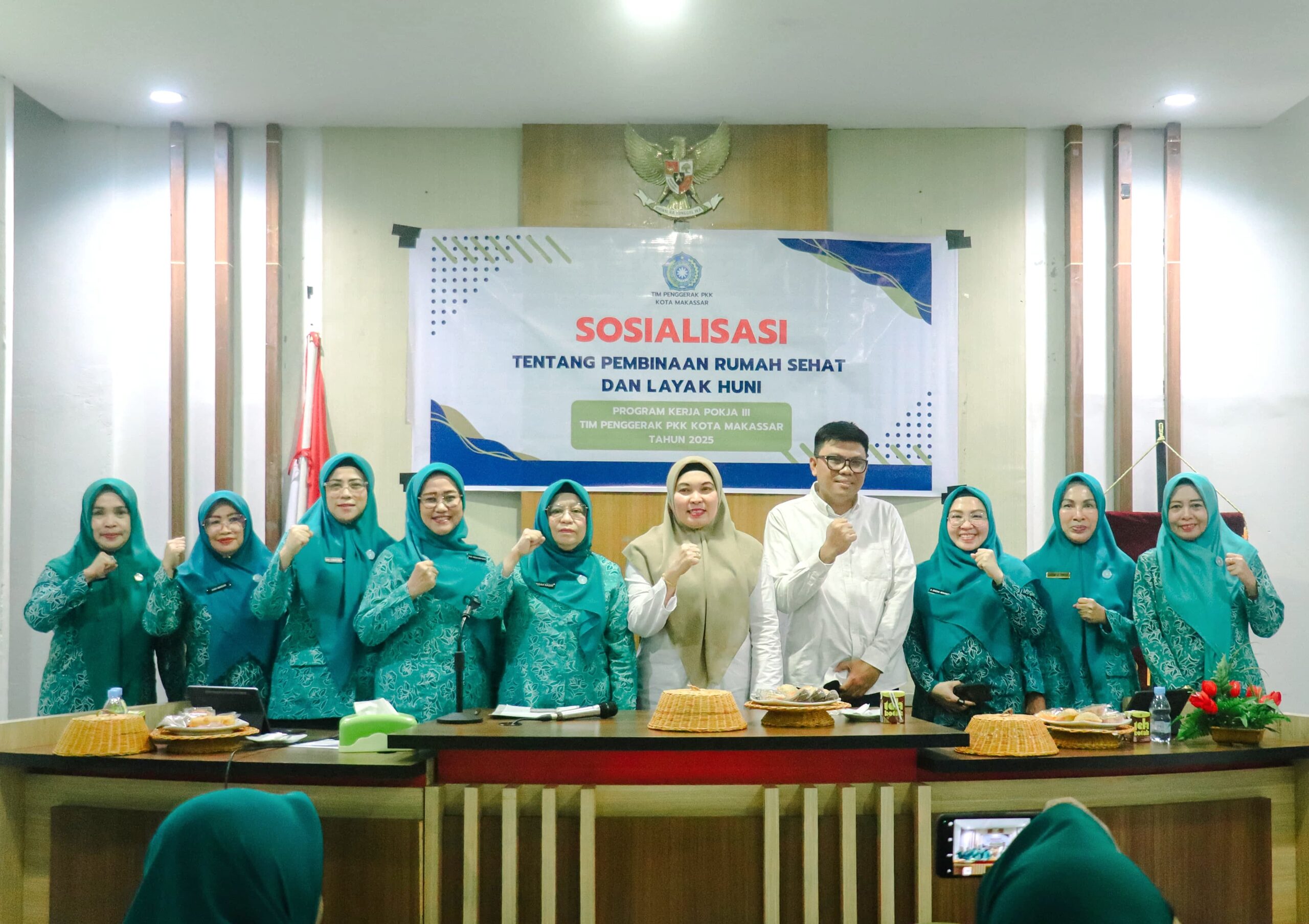 TP PKK Makassar Sosialisasikan Rumah Sehat dan Layak Huni bagi Kader Kecamatan Tamalanrea