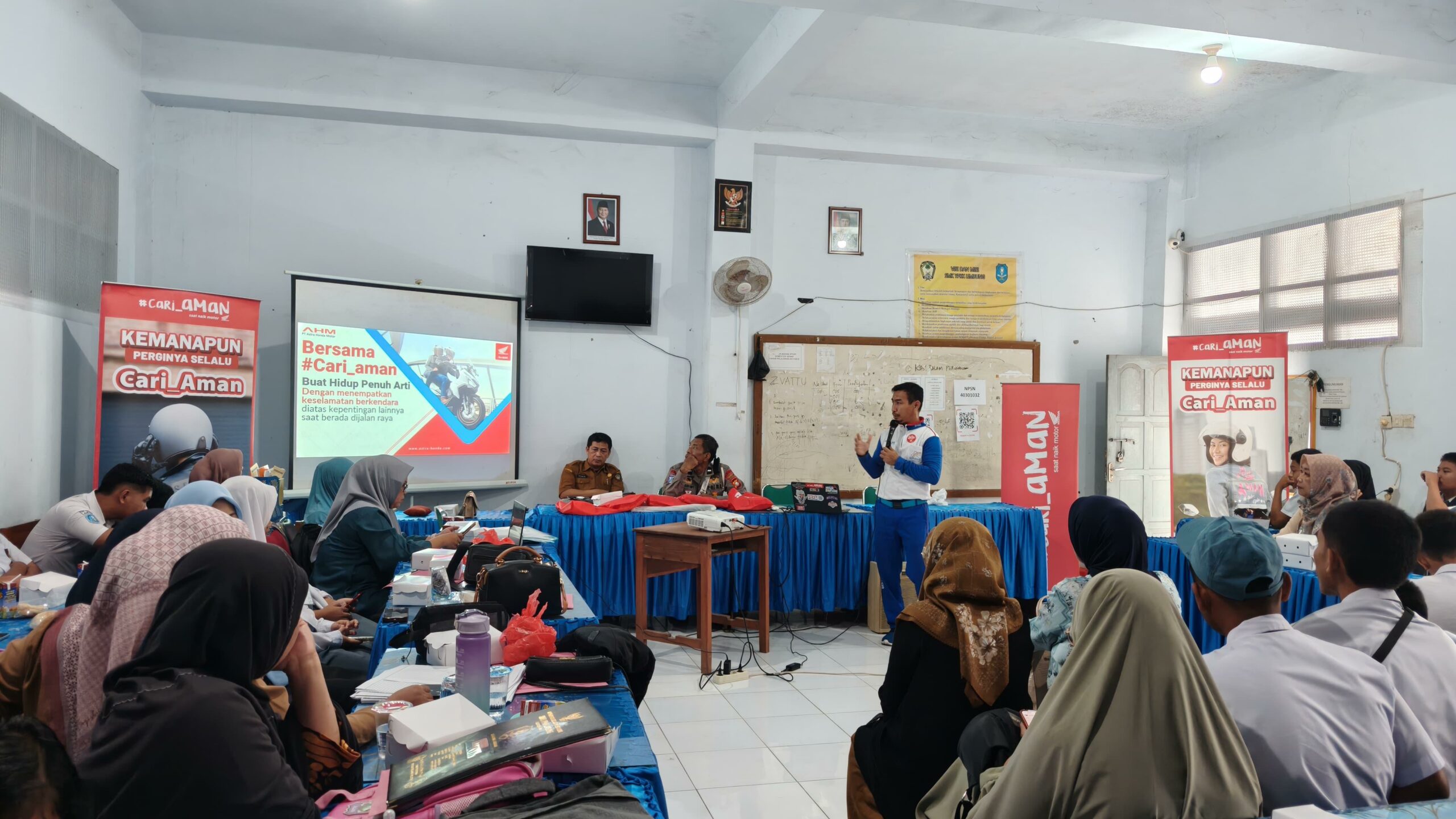 Asmo Sulsel Beri Edukasi Safety Riding di SMKS YPKK Limbung Kabupaten Gowa Rabu 4 Juni 2025