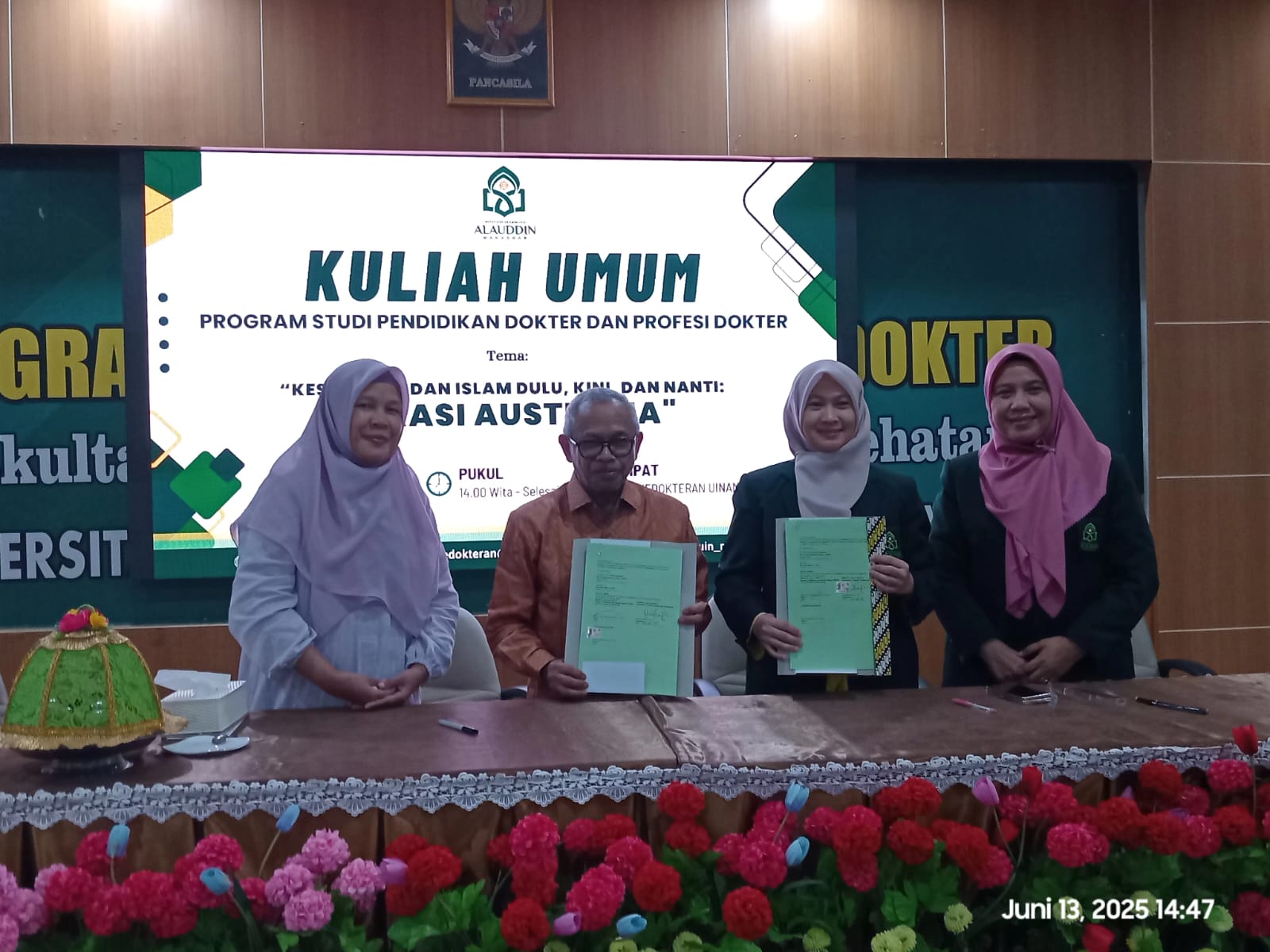 FKIK UIN Alauddin Makassar Teken MoU Bersama FISI Australia Untuk Riset Kesehatan Islam