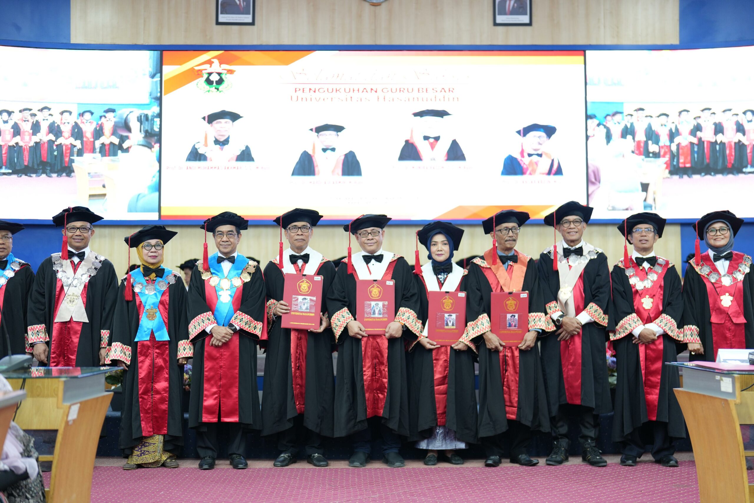 Universitas Hasanuddin Gelar Pengukuhan Guru Besar Dari Fakultas FIB dan FISIP