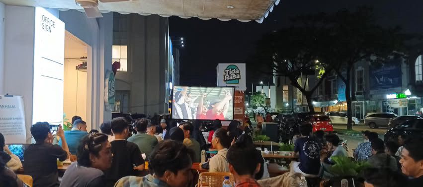 Euforia Nobar Timnas: Tigarasa by Ambara Jadi Pilihan Favorit di Gowa