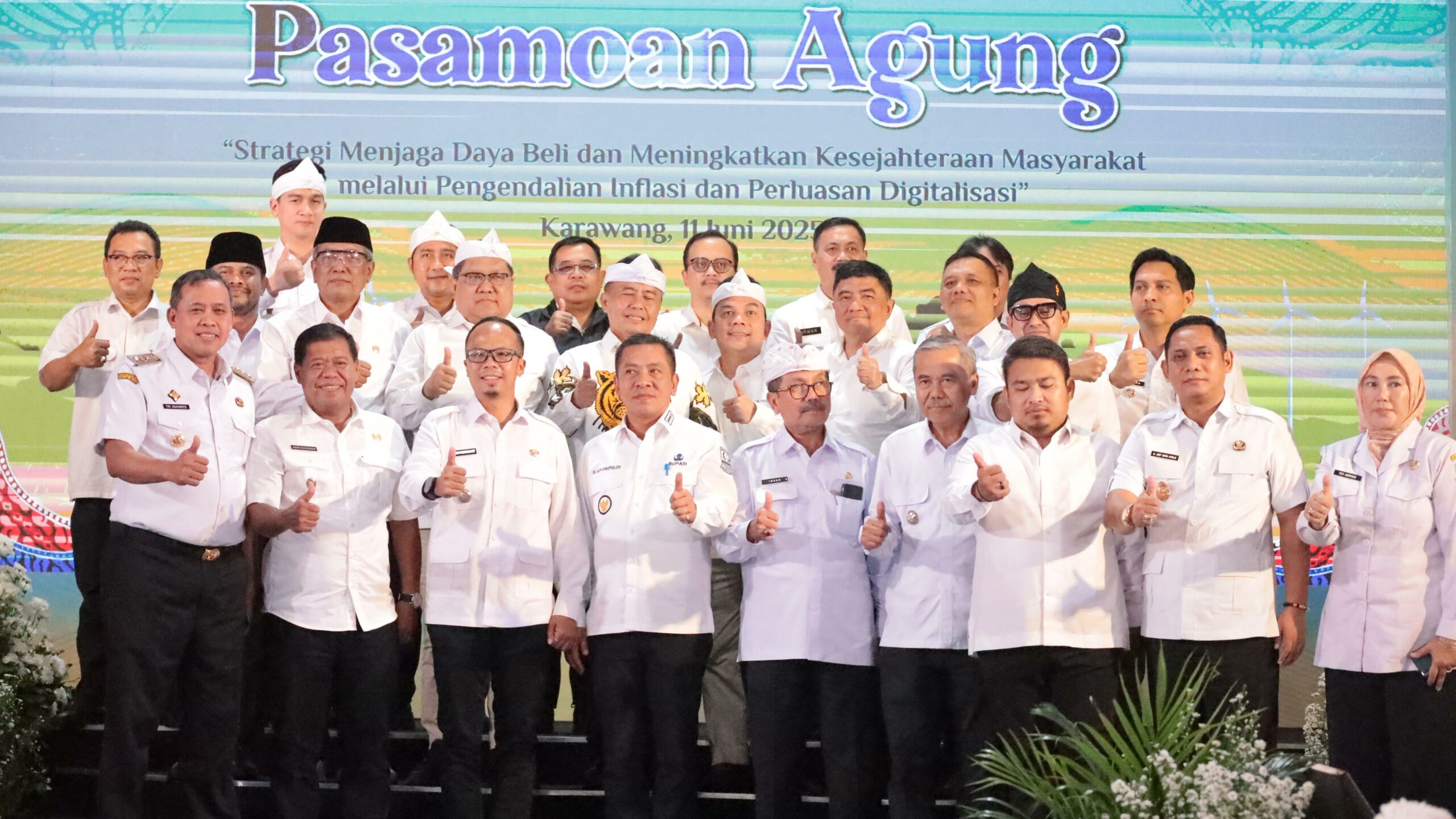Wali Kota Bekasi Hadiri Pasamoan Agung, Bahas Strategi Pengendalian Inflasi dan Perluasan Digitalisasi