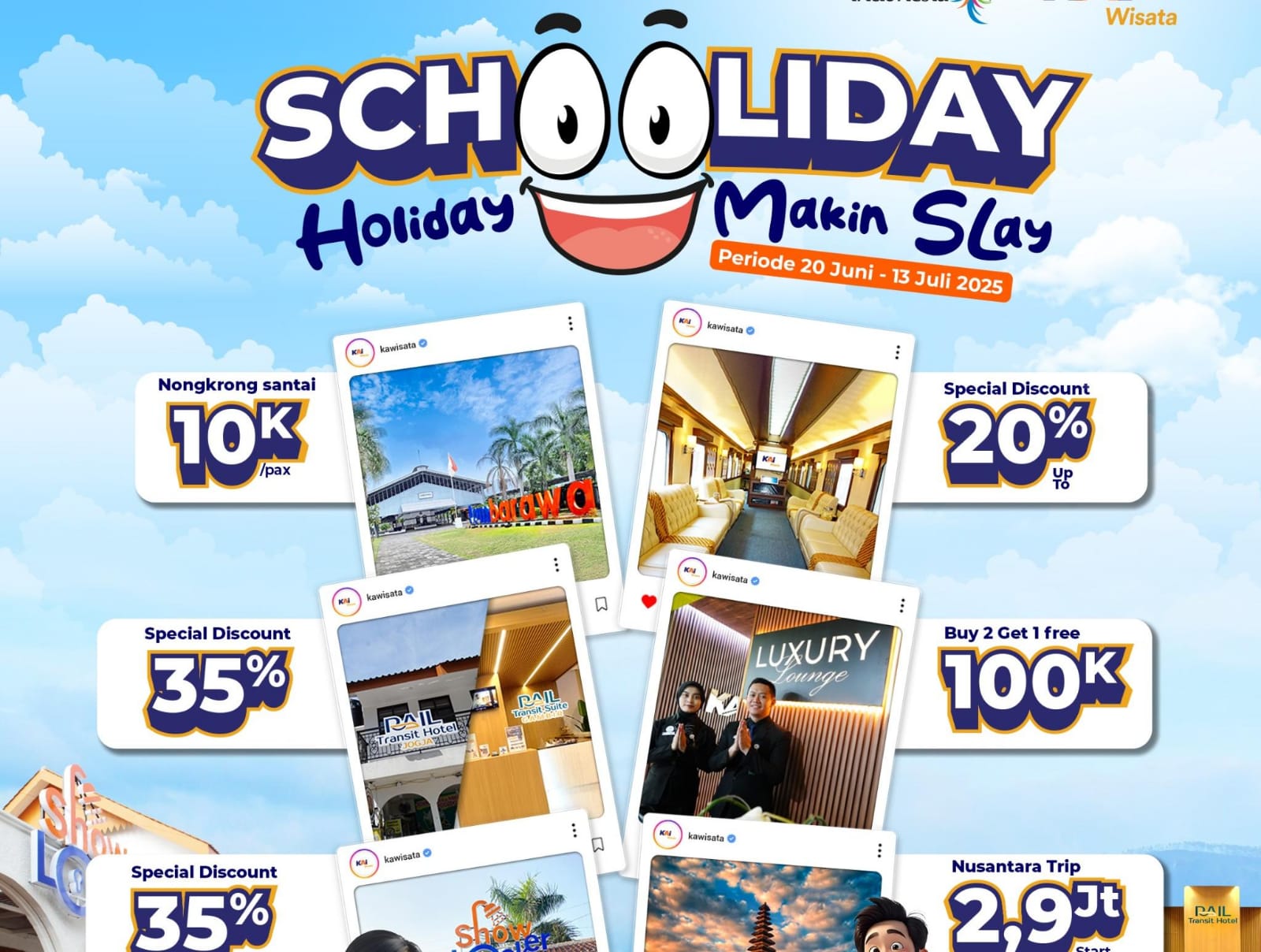 KAI Wisata Hadirkan Libur Panjang Sekolah dengan Banyak Promo “Schooliday Makin Slay”