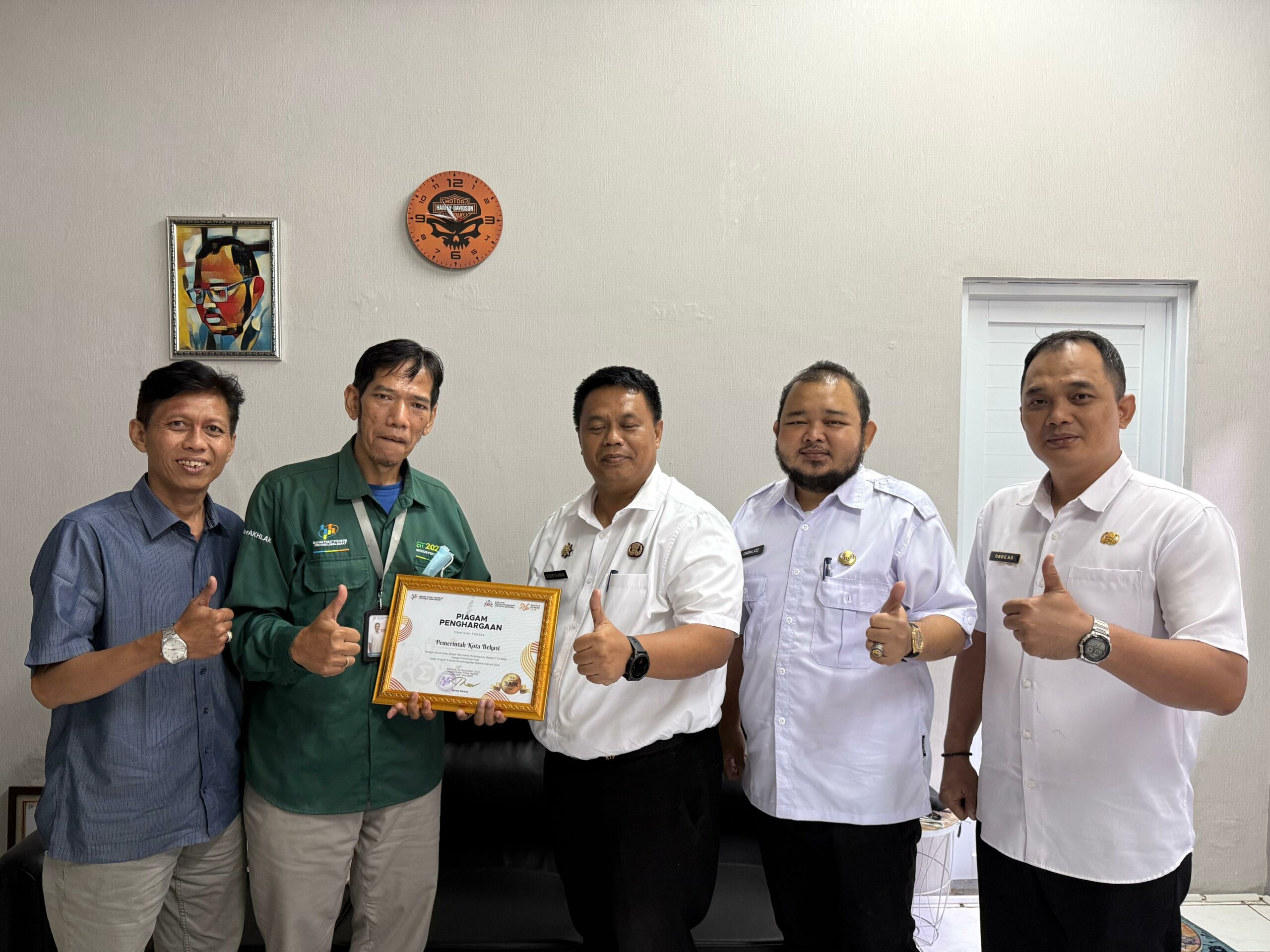 Pemerintah Kota Bekasi Raih Penghargaan Indeks Pembangunan Statistik Tahun 2024