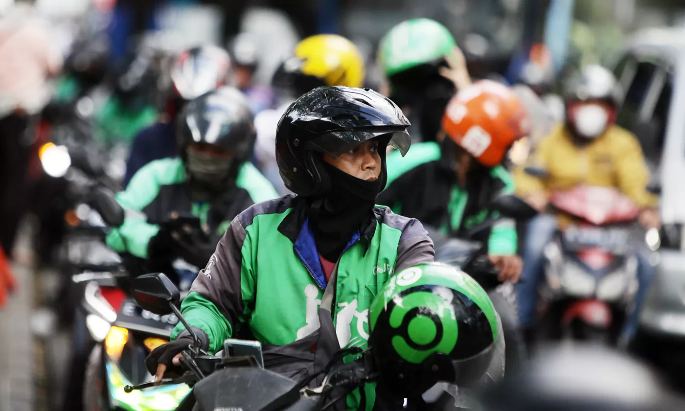 Ilustrasi Driver Ojek Online (Ojol)