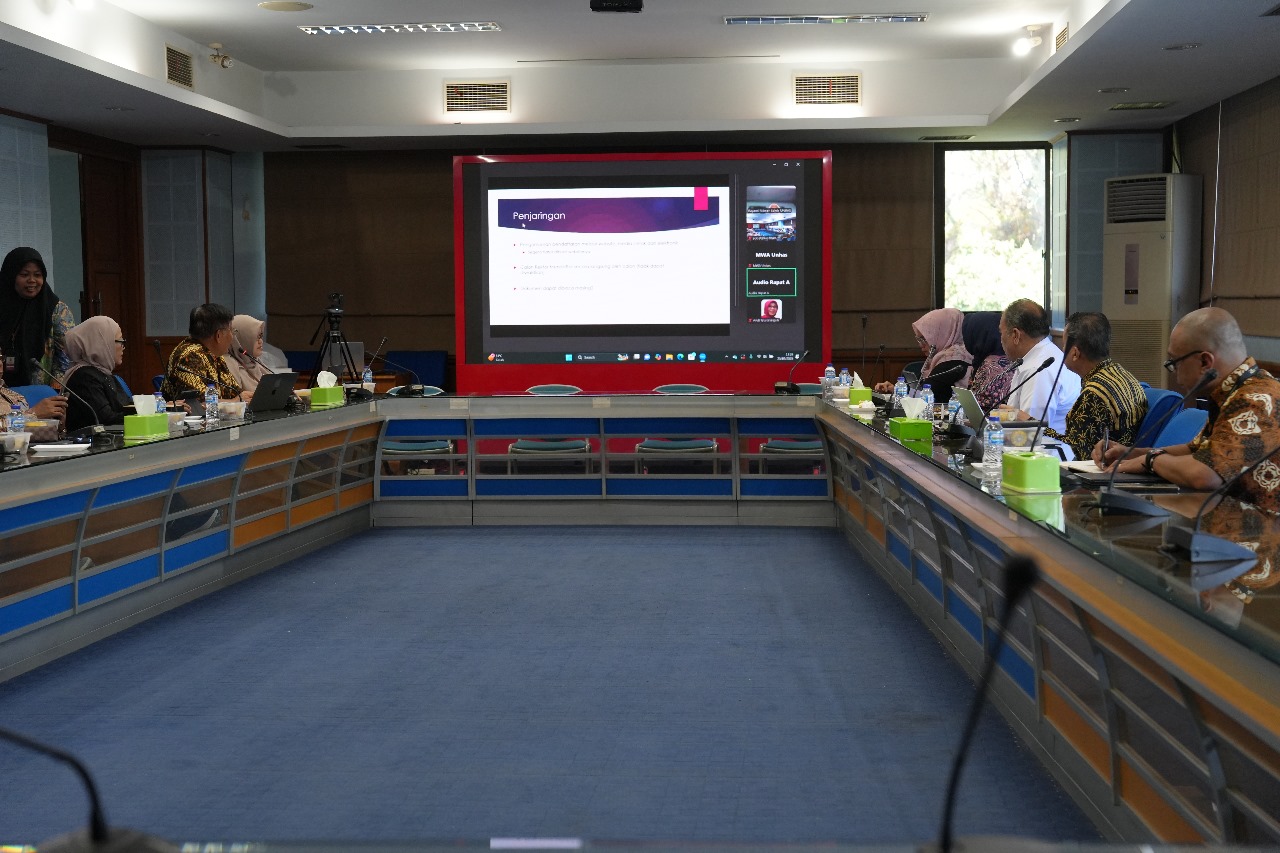 Panitia Pemilihan Rektor Unhas 2026-2030 Gelar Rapat Perdana pada Jum’at (25/7/2025), di Ruang Rapat A, Lantai 4, Gedung Rektorat Universitas Hasanuddin.