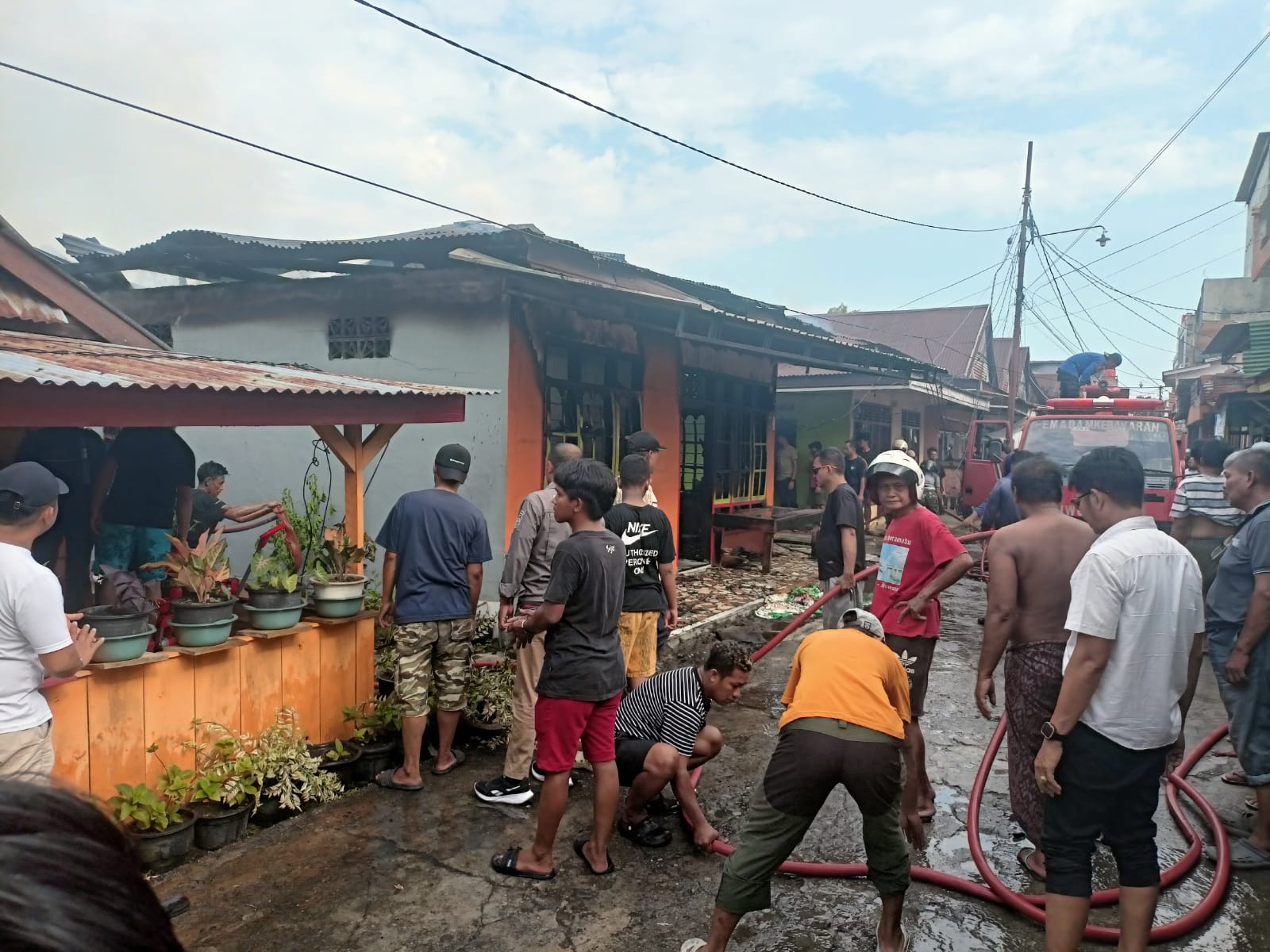 Potret Rumah Warga Kebakaran