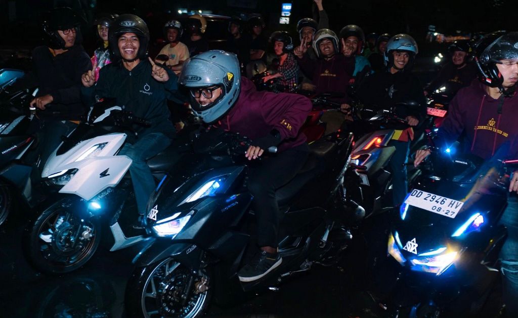 Nocturnity Riding: Asmo Sulsel Ajak Anak Muda Ekspresikan Gaya Berkendara di Malam Hari