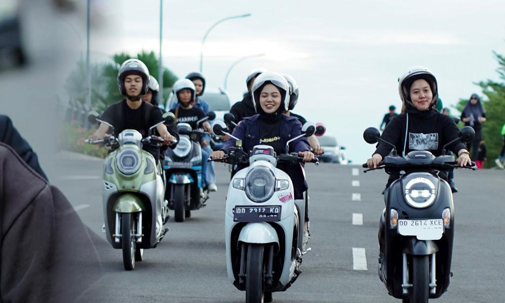 Scoopy Velocreativity Kembali Digelar, Asmo Sulsel Ajak Komunitas Keliling Kota Makassar