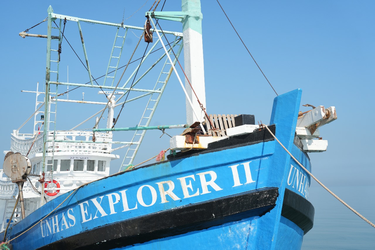 Kapal Unhas Explorer 2 Tiba di Makassar, Perkuat Komitmen Kampus Maritim