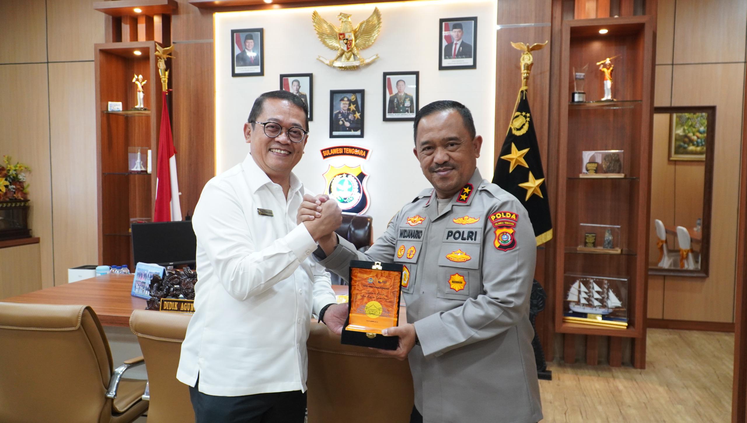 Kanwil DJP Sulselbartra dan Polda Sultra Perkuat Sinergi Penegakan Hukum Pajak
