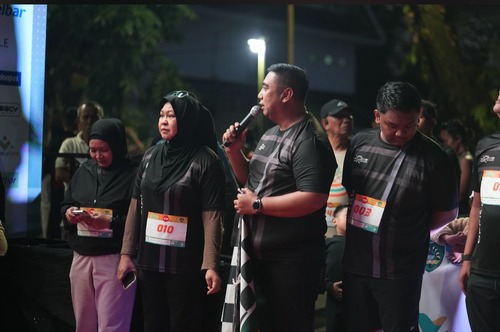 Bupati Chaidir Syam Saat Buka Maros Marathon 2025